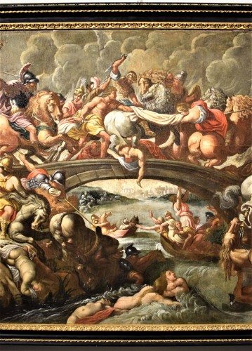 La Bataille des Amazones, école flamande, cercle Pieter Paul Rubens vers1630 - Romano Ischia